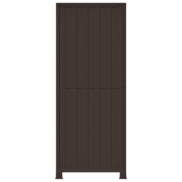 Kunststoffschrank 68x39x171,5 cm Rattan-Design