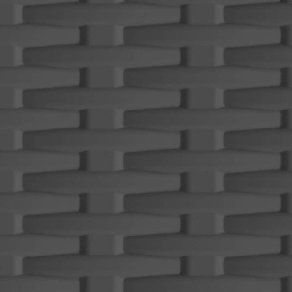 Kunststoffschrank 68x39x171,5 cm Rattan-Design