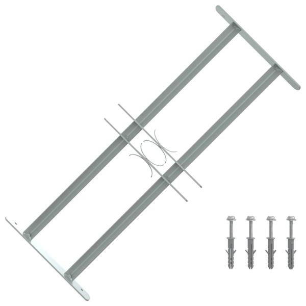ARDEBO.de - Fenstergitter Verstellbar mit 2 Querstäben 500-650 mm