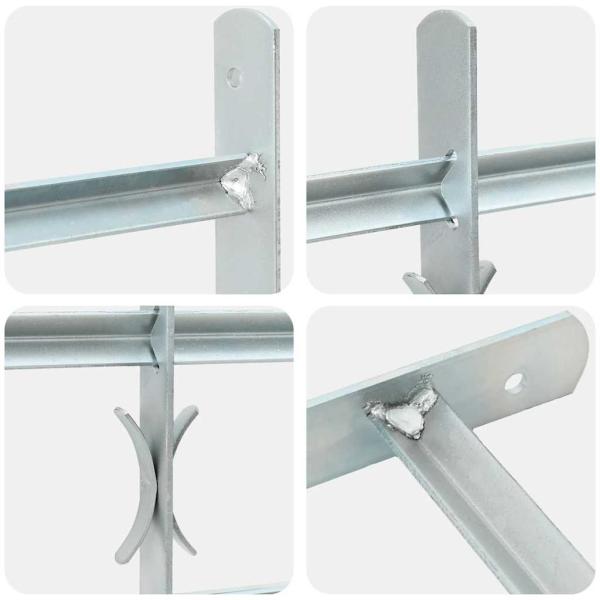 Fenstergitter Verstellbar mit 2 Querstäben 500-650 mm
