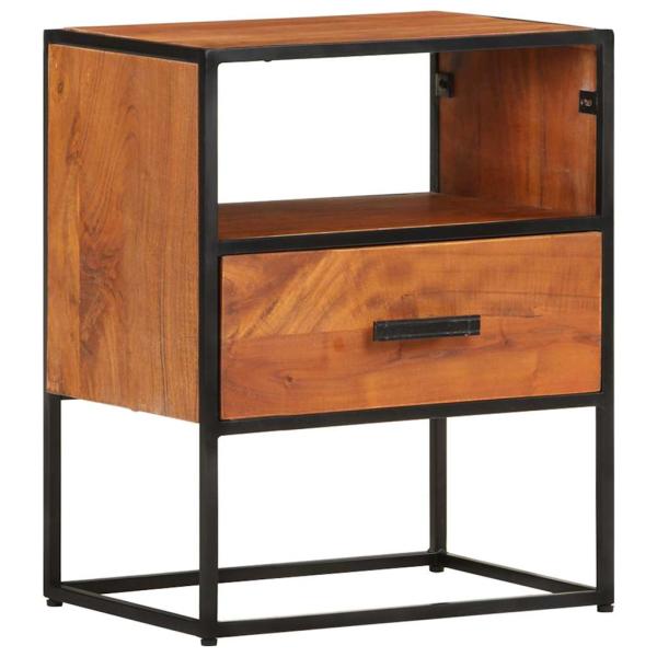 ARDEBO.de - Nachttisch 40x30x50 cm Massivholz Akazie