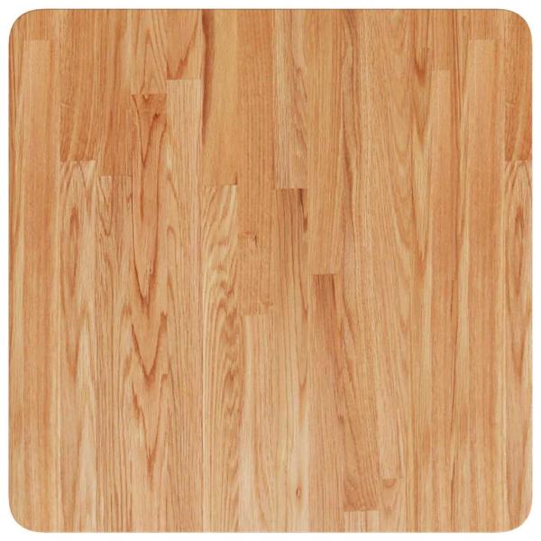 Tischplatte Quadratisch Hellbraun 50x50x1,5cm Behandelte Eiche