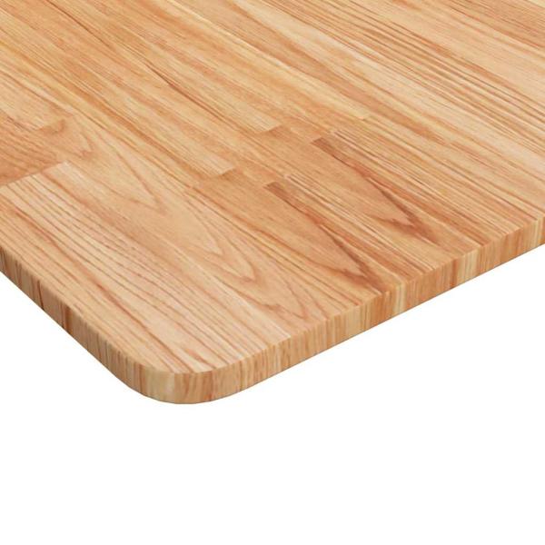 Tischplatte Quadratisch Hellbraun 50x50x1,5cm Behandelte Eiche