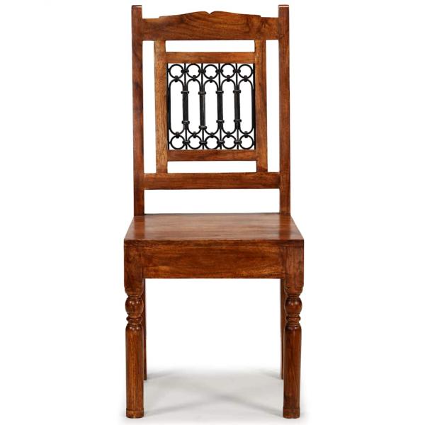 Esszimmerstühle 2 Stk. Massivholz mit Honigfarbenem Finish