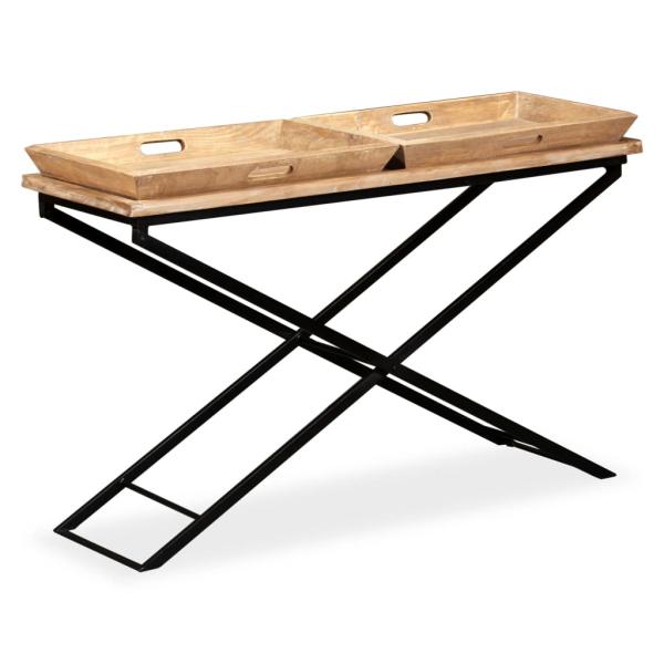 ARDEBO.de - Konsolentisch Mangoholz Massiv 130 x 40 x 80 cm