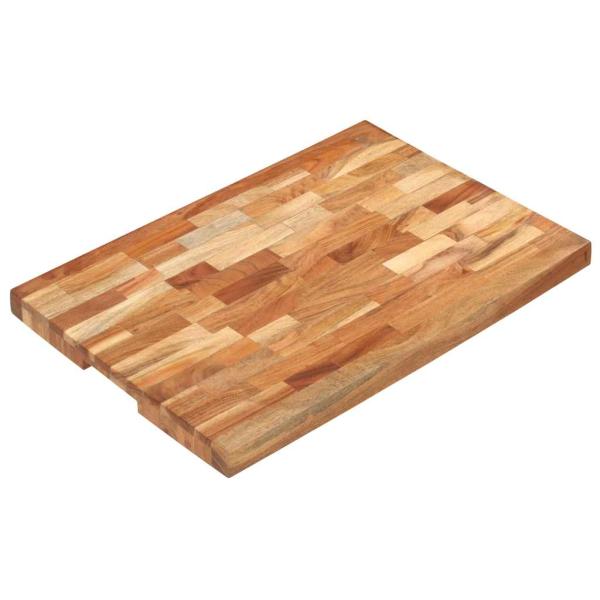 ARDEBO.de - Hackblock 60x40x4 cm Akazie Massivholz