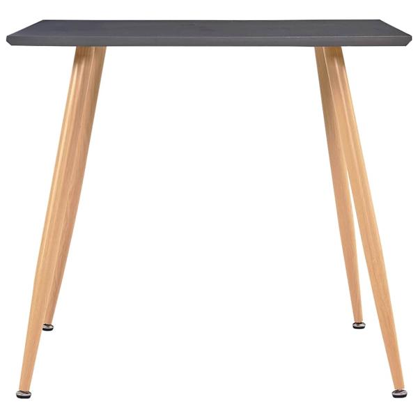 Esstisch Grau und Eichefarben 80,5x80,5x73 cm MDF