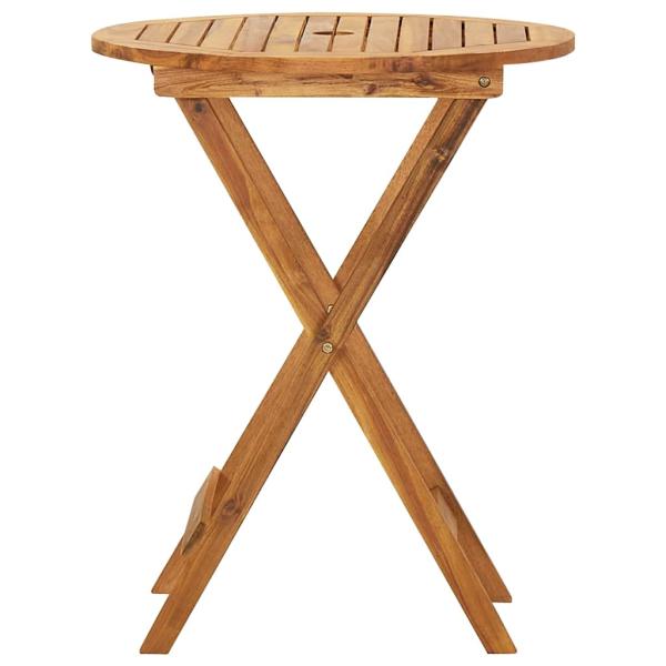 3-tlg. Bistro-Set Klappbar Massivholz Akazie