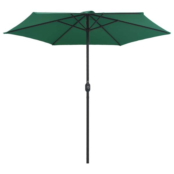 Sonnenschirm mit Aluminium-Mast 270x246 cm Grün