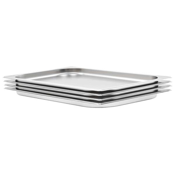 ARDEBO.de - Gastronormbehälter 4 Stk. GN 1/1 20 mm Edelstahl