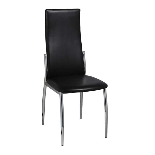 Esszimmerst?hle 2 Stk. Schwarz Kunstleder