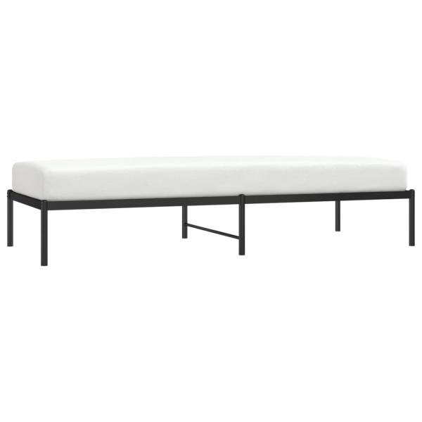 Bettgestell Metall Schwarz 80x200 cm
