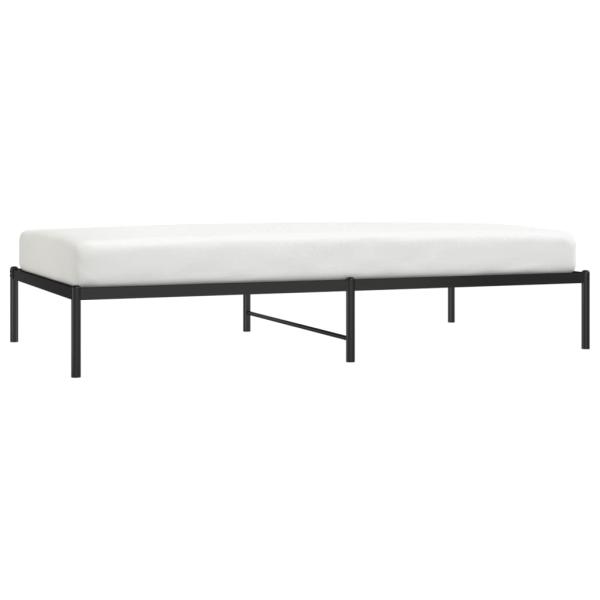 Bettgestell Metall Schwarz 107x203 cm