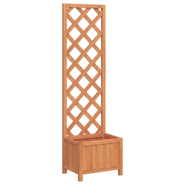 Pflanzkübel mit Spalier 40x30x135 cm Massivholz Tanne