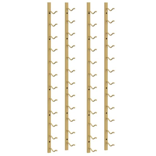 Wand-Weinregal für 12 Flaschen 2 Stk. Golden Eisen