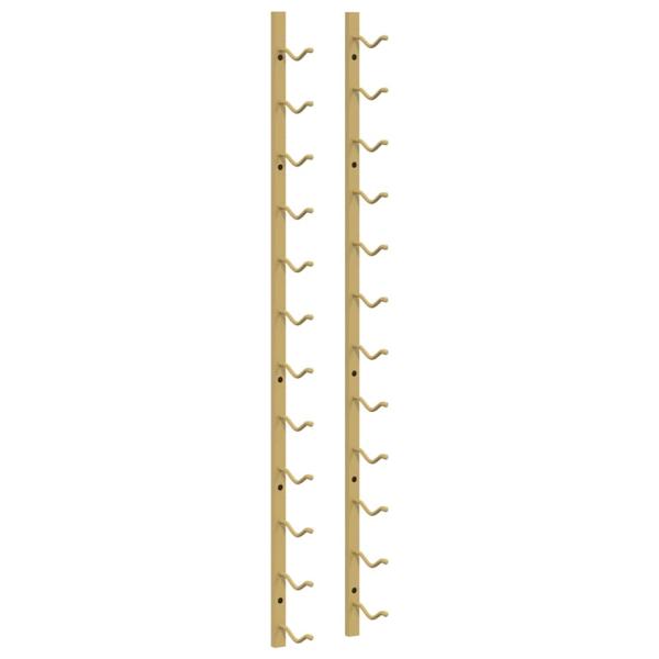 Wand-Weinregal für 12 Flaschen 2 Stk. Golden Eisen