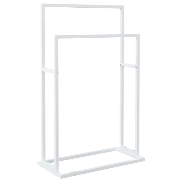Handtuchständer Weiß 48x24x78,5 cm Eisen