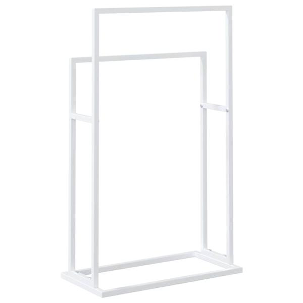 Handtuchständer Weiß 48x24x78,5 cm Eisen