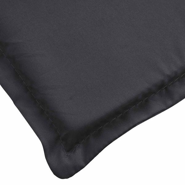 Sonnenliegen-Auflage Schwarz 180x60x4 cm Oxford-Gewebe