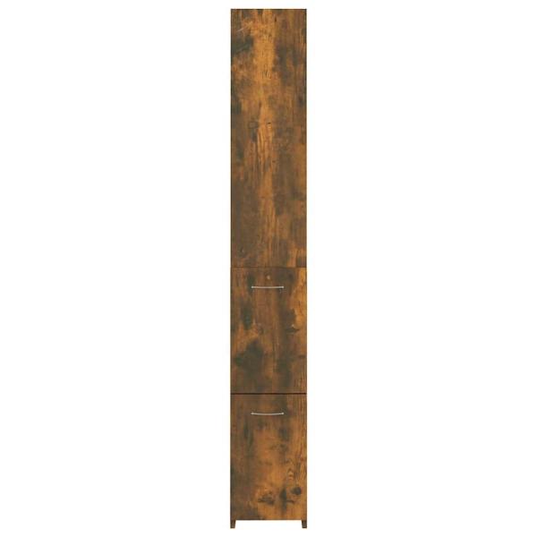 Badschrank R?uchereiche 25x26,5x170 cm Holzwerkstoff