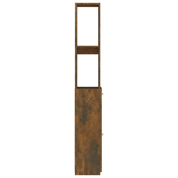 Badschrank R?uchereiche 25x26,5x170 cm Holzwerkstoff