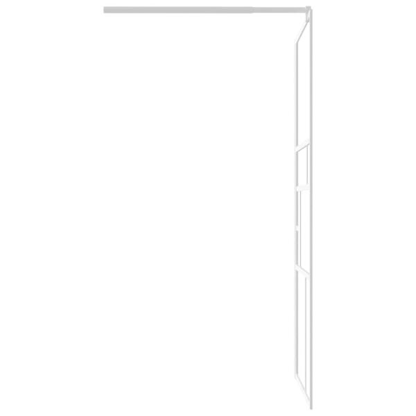 Duschwand f?r Walk-In Dusche 90x195 cm ESG-Glas Wei?