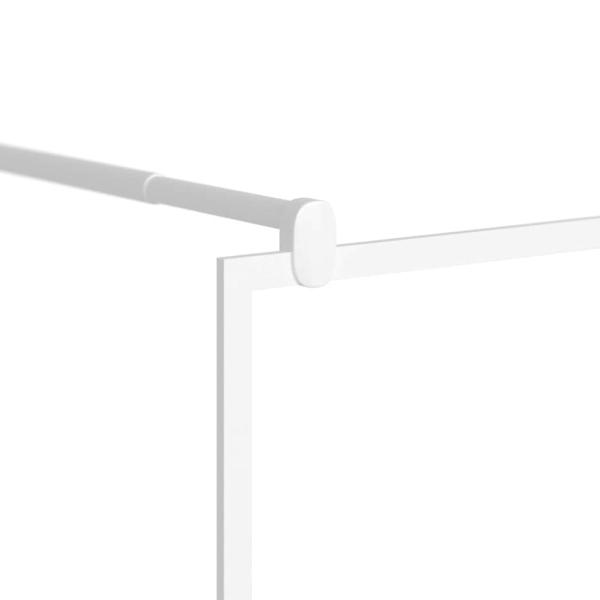 Duschwand f?r Walk-In Dusche 90x195 cm ESG-Glas Wei?