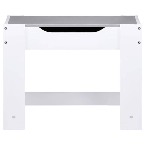 Kindertisch mit 2 Stühlen Weiß MDF