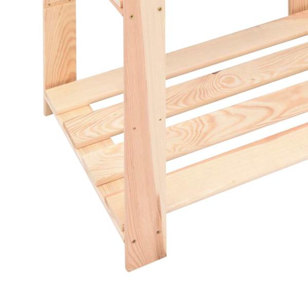 Lagerregal mit 3 B?den 60?38?90 cm Kiefer Massivholz 150 kg