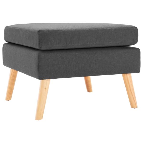 ARDEBO.de - Fu?hocker Dunkelgrau Stoff