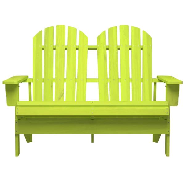 Adirondack-Gartenbank 2-Sitzer Massivholz Tanne Gr?n