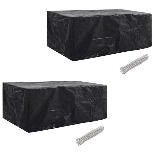 ARDEBO.de - Gartenmöbel-Abdeckungen 2 Stk. 10 Ösen 229x113 cm