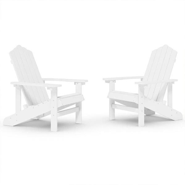 Adirondack-Gartenst?hle 2 Stk. HDPE Wei?