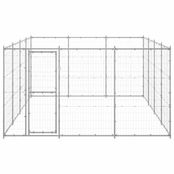 Outdoor-Hundezwinger Verzinkter Stahl 14,52 m²