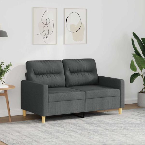 ARDEBO.de - 2-Sitzer-Sofa Dunkelgrau 120 cm Stoff