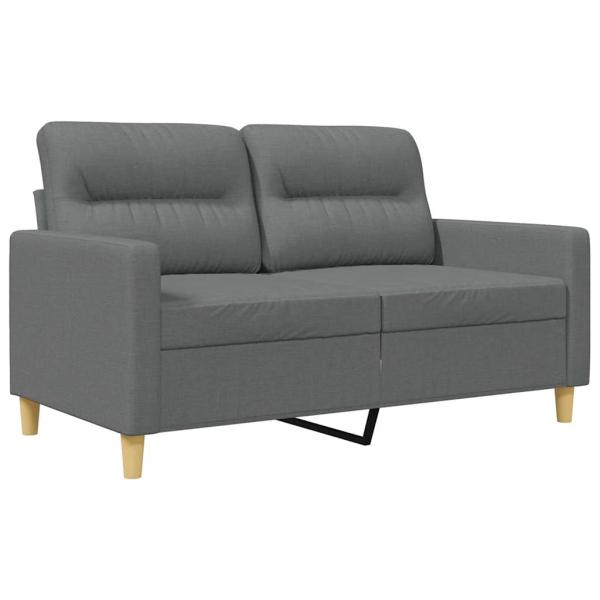 2-Sitzer-Sofa Dunkelgrau 120 cm Stoff