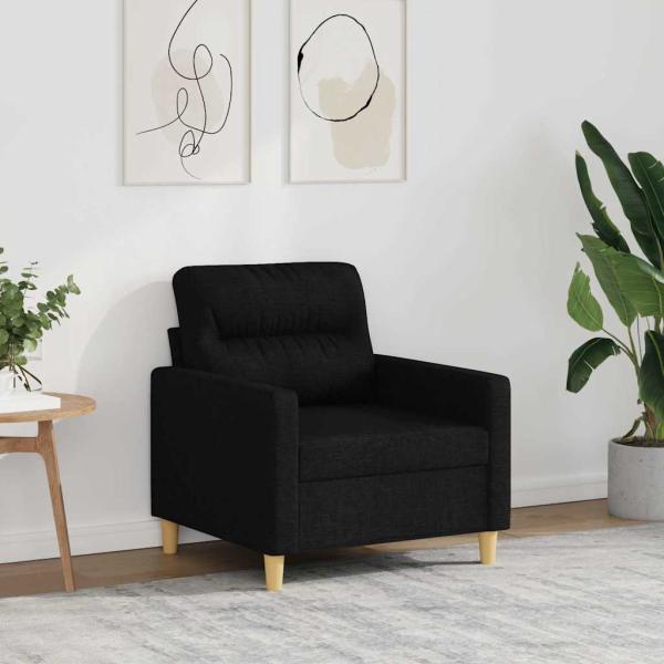 ARDEBO.de - Sofasessel Schwarz 60 cm Stoff