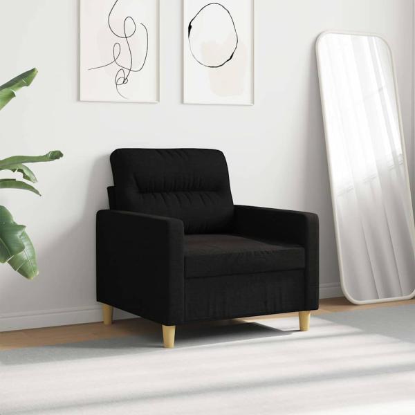 Sofasessel Schwarz 60 cm Stoff