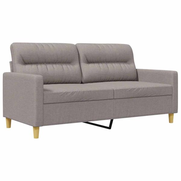 2-Sitzer-Sofa Taupe 140 cm Stoff