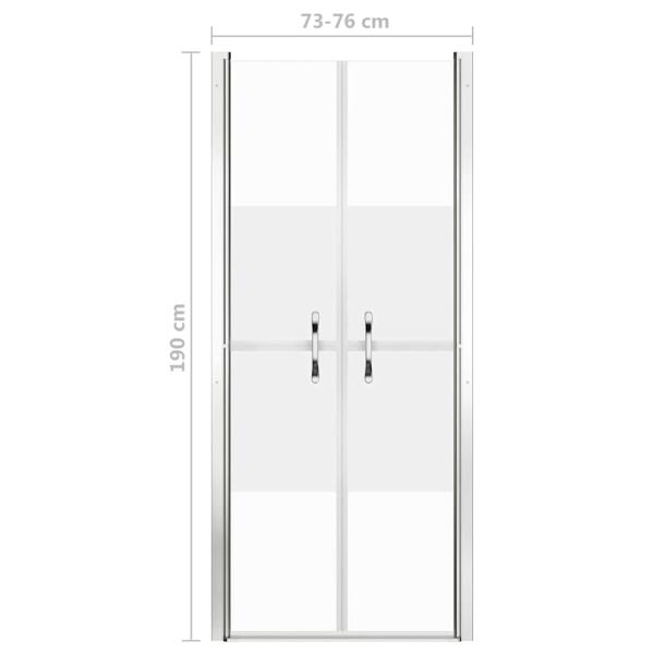 Duschtür Halbmatt ESG 76x190 cm