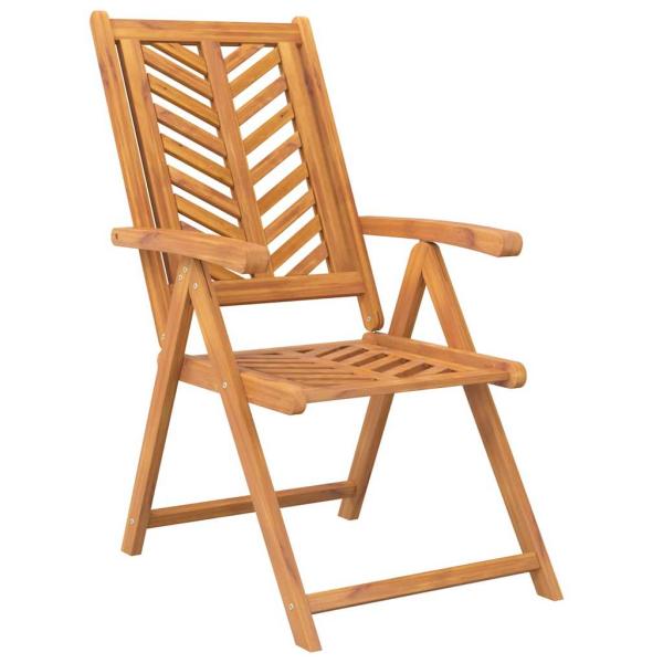 Gartenst?hle Verstellbar 2 Stk. Massivholz Akazie
