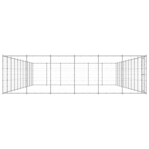 Outdoor-Hundezwinger Verzinkter Stahl 79,86 m²