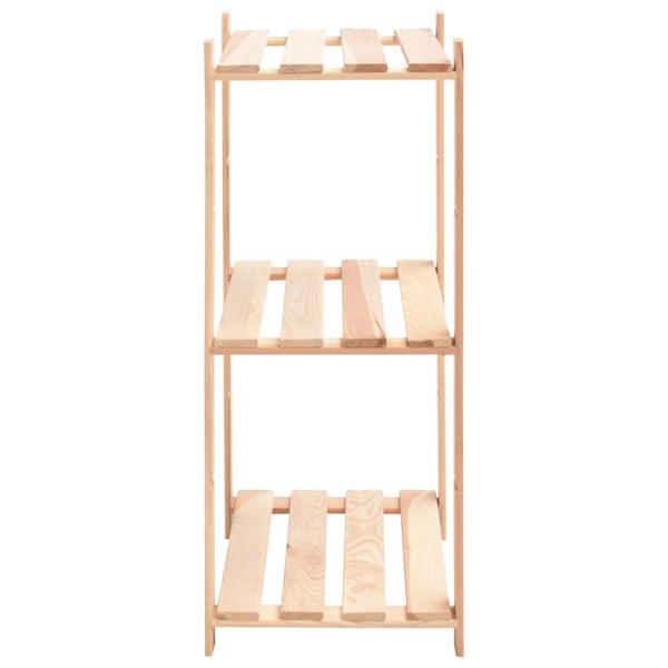 Lagerregale 3 B?den 3 Stk. 60x38x90cm Massivholz Kiefer 150kg