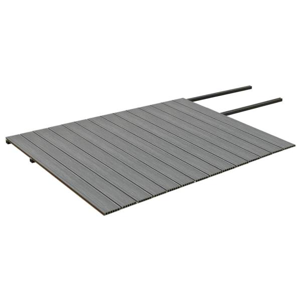 WPC Terrassendielen mit Zubehör Braun und Grau 35 m² 4 m