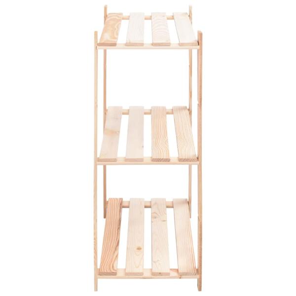 Lagerregale 3 B?den 10 Stk. 80x38x90cm Massivholz Kiefer 150kg