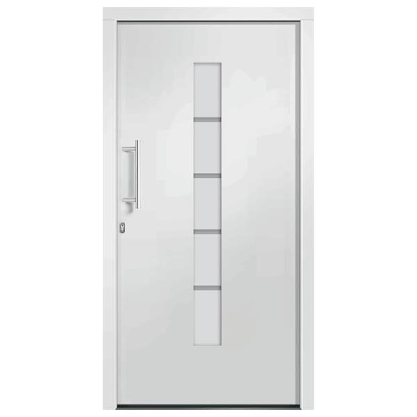 Haustür Aluminium und PVC Weiß 100x200 cm