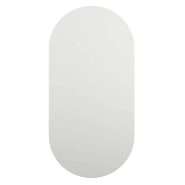 Spiegel mit LED-Leuchten 40x20 cm Glas Oval