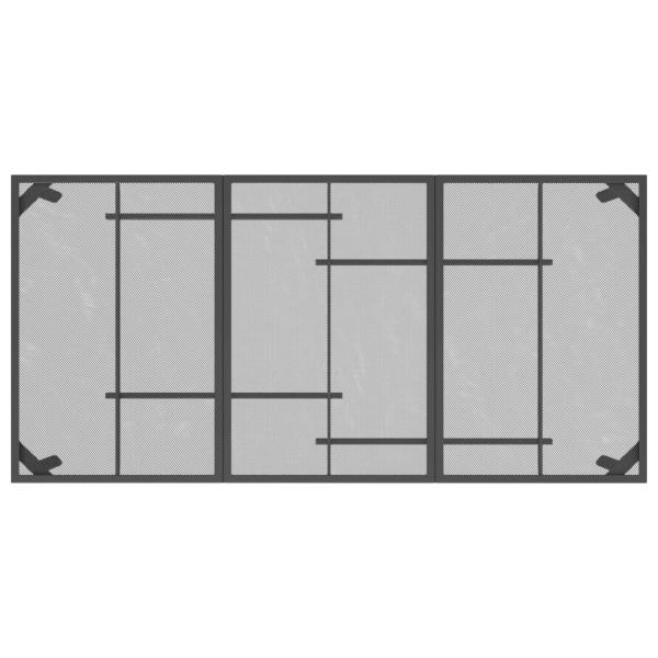 Gartentisch Anthrazit 165x80x72 cm Stahlgitter