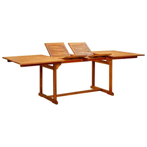 ARDEBO.de - Garten-Esstisch (160-240)x100x75 cm Massivholz Akazie