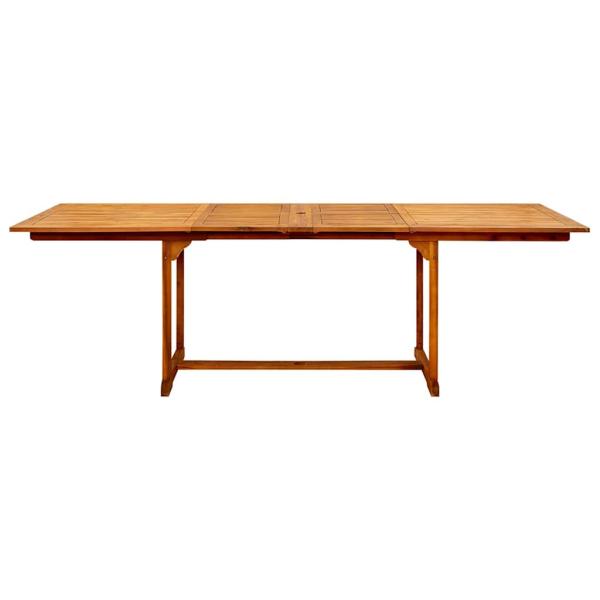 Garten-Esstisch (160-240)x100x75 cm Massivholz Akazie